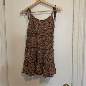 Leopard babydoll summer dress